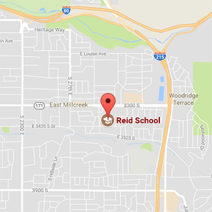 Map showing location of Reid School curtesy of Google Maps. Links to Google Maps.