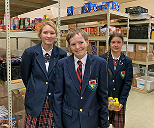 NJHS students collected food for the Utah Food Bank.