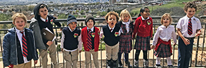 Group picture on a field trip to the Red Butte Garden overlooking the Salt Lake Valley.